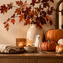 Cozy Halloween decor at home