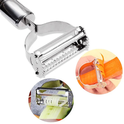 2-in-1 Stainless Steel Peeler & Julienne Grater