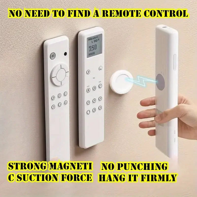 No-Drill Magnetic Remote Holders — Set of 3