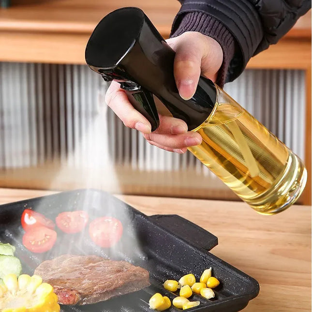 Cooking Oil Spray Bottle with Optional Basting Brush