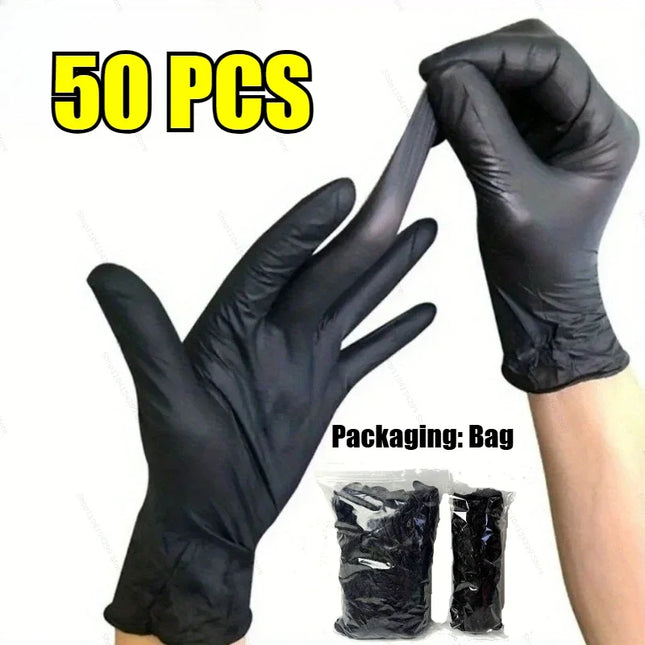 Black Nitrile Gloves — Powder-Free & Latex-Free