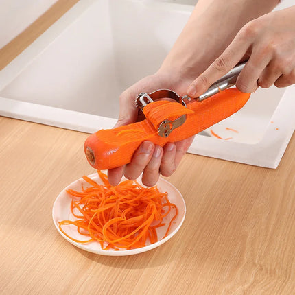 2-in-1 Stainless Steel Peeler & Julienne Grater